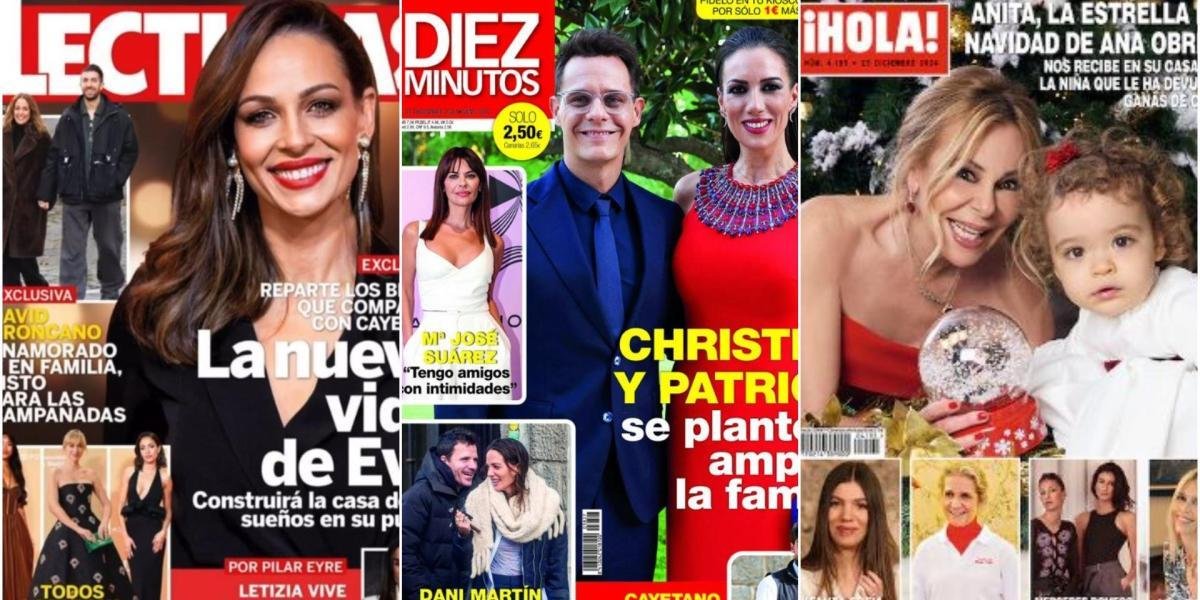 Eva González, Patricia Pardo, Christian Gálvez y Ana Obregón, protagonistas de las portadas del corazón